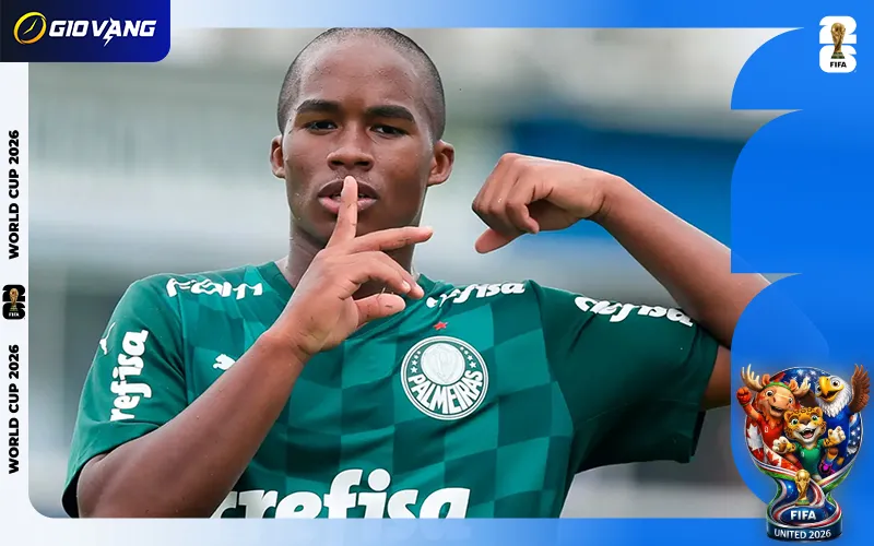Palmeiras là nơi mà Endick lọt vào mắt xanh của Real Madrid