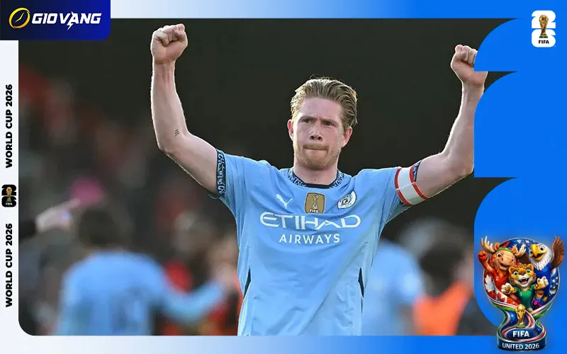 Điểm nhấn trong tiểu sử Kevin de Bruyne luôn xoay quanh khi ở Man City