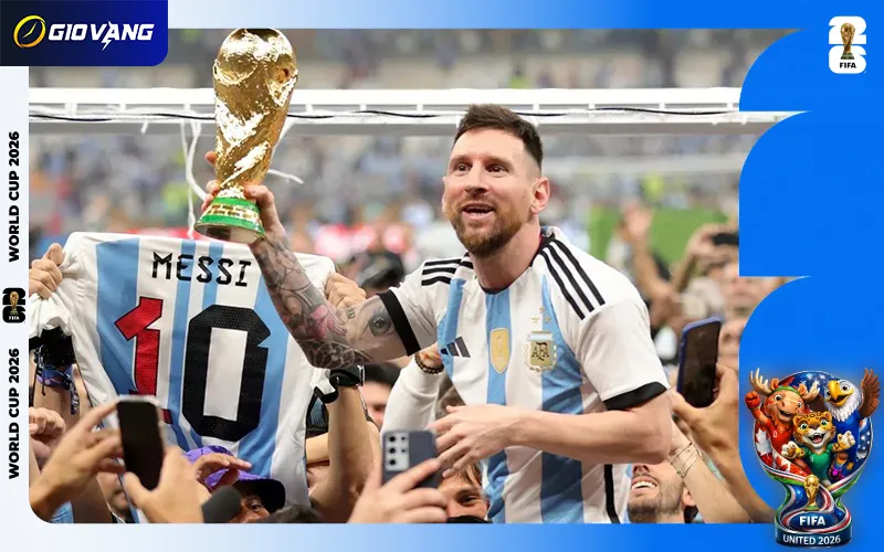 Danh hiệu World Cup đã hoàn tất bộ sưu tập danh hiệu của Messi ở Argentina