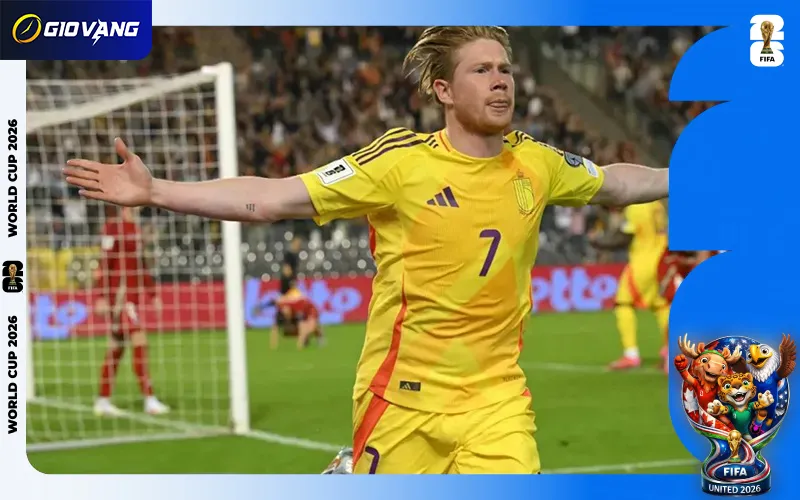Kevin De Bruyne sẽ có những đường chuyền cuối cùng tại kỳ WC này