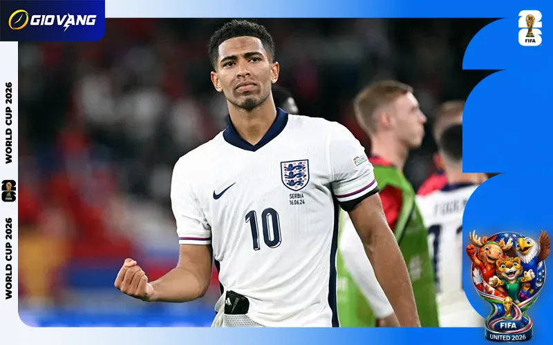 Tại WC 2026, Jude Bellingham chắc chắn có mặt trong top 5 tiền vệ đáng xem nhất