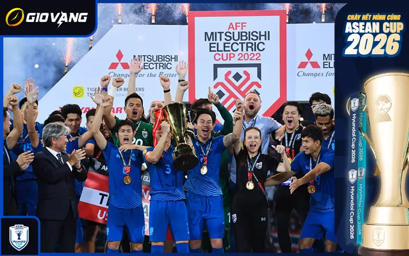 Cầu thủ các đội vô địch ASEAN Cup nhiều lần nhất ăn mừng