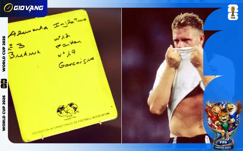 Paul Gascoigne bật khóc trong trận bán kết World Cup 1990