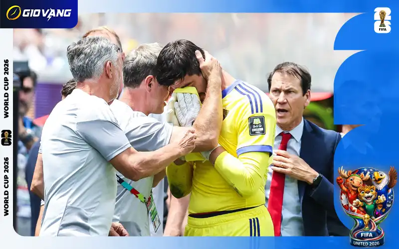Thibaut Courtois rời sân vì chấn thương