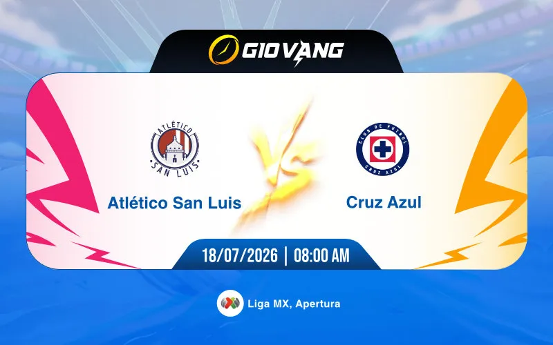 Soi kèo Atl San Luis vs Cruz Azul 08h00 ngày 18/7/2026 – VĐQG Mexico
