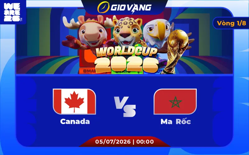Soi kèo Canada vs Maroc 00h00 ngày 05/7/2026 – World Cup 2026