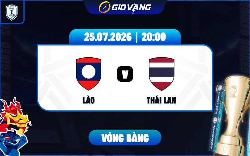 Soi kèo Lào vs Thái Lan 20h00 ngày 25/7/2026 – ASEAN Cup 2026