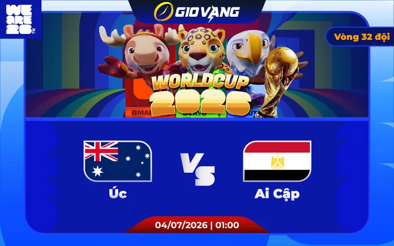 Soi kèo Úc vs Ai Cập 01h00 ngày 04/7/2026 – World Cup 2026
