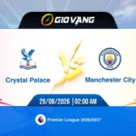Soi kèo Crystal Palace vs Man City 02h00 ngày 29/8/2026 – Ngoại hạng Anh