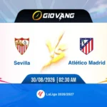 Soi kèo Sevilla vs Atl Madrid 02h30 ngày 30/8/2026 – La Liga